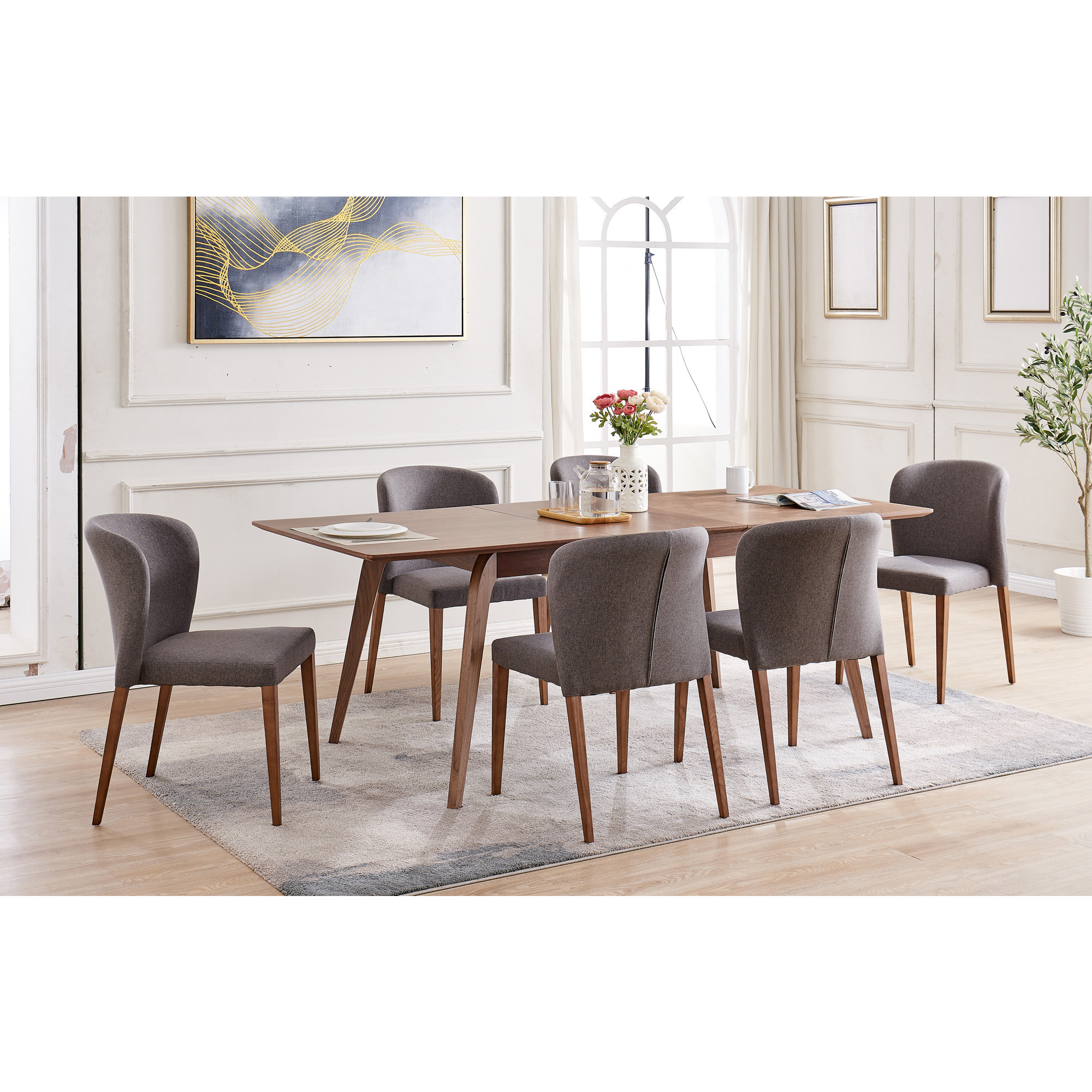 Dining table with 6 chairs